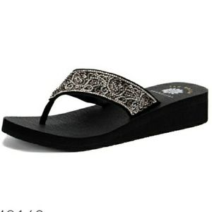 yellow box stefani flip flops